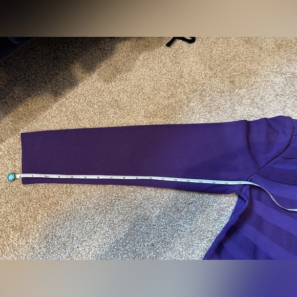 MING WANG Women's Cardigan Sweater Purple Size XS - Picture 7 of 10